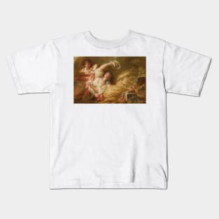 Dans Les Bles - Jean-Honoré Fragonard Kids T-Shirt